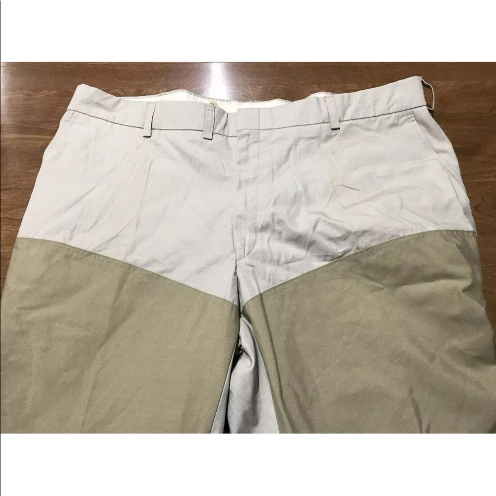 LL Bean Mens Pants Vintage Two Tone Leg Patch Made in USA NWT Size 44x29 - Picture 2 of 8